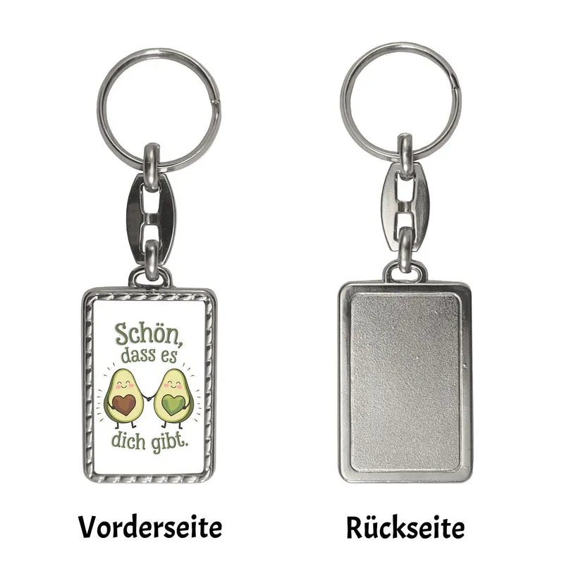 Avocado Herzkerne Schlüsselanhänger Schön dass es Dich gibt