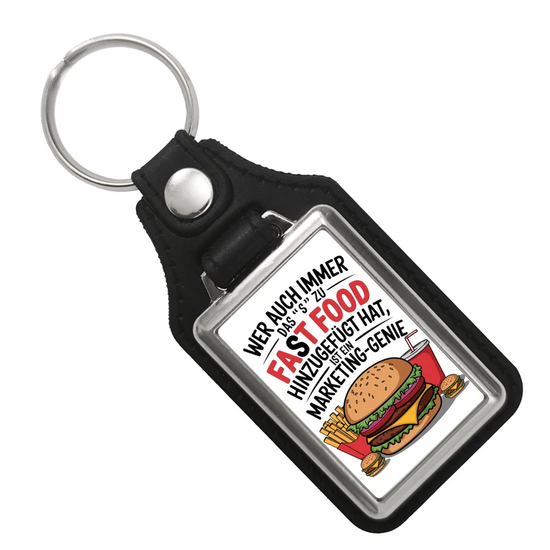 Fast Food - FAT FOOD Schlüsselanhänger für Burger Fans