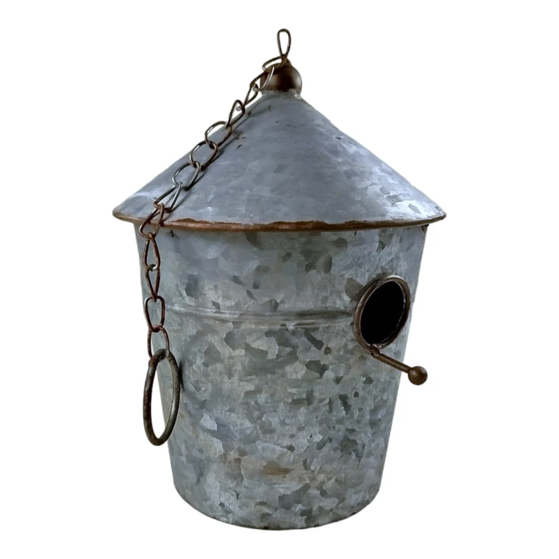 Großer Nistkasten für Vögel Vogelhaus aus Zink für Draußen