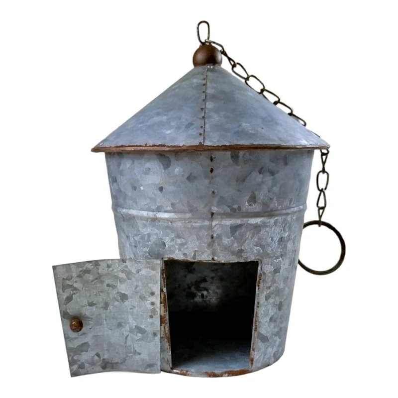 Großer Nistkasten für Vögel Vogelhaus aus Zink für Draußen