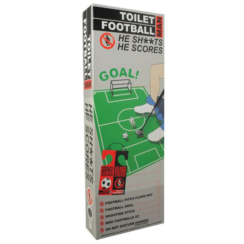 Fußball Toilettenspiel für das Badezimmer - für große Geschäfte wie ein Profi!