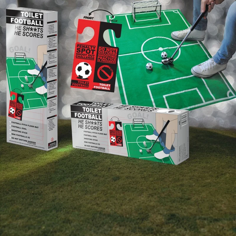 Fußball Toilettenspiel für das Badezimmer - für große Geschäfte wie ein Profi!