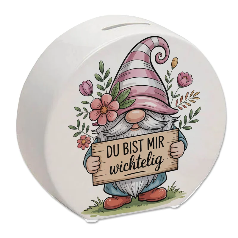 Du bist mir wichtelig Spardose für Pflanzenfreunde und Wichtelfans