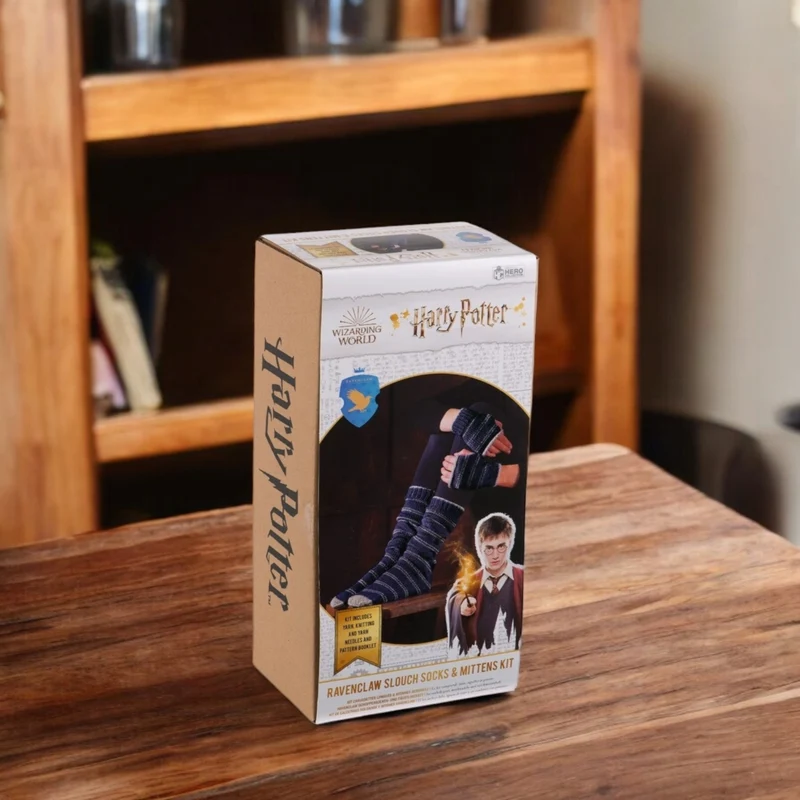 Harry Potter Hogwarts Ravenclaw Fäustlinge und Socken Strickset
