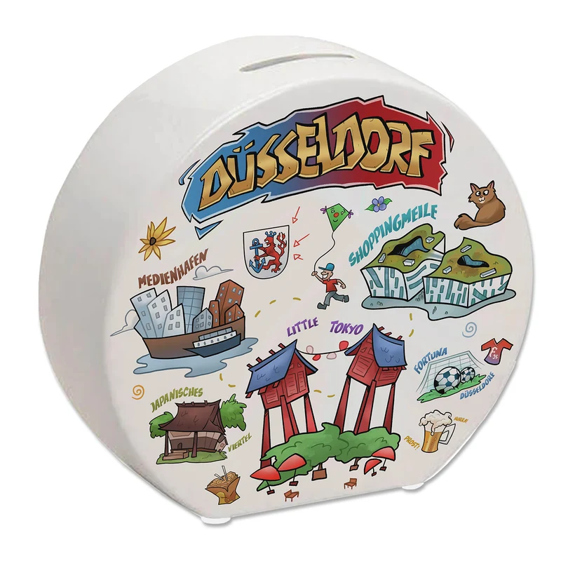 Düsseldorf Pop Art Comic Spardose