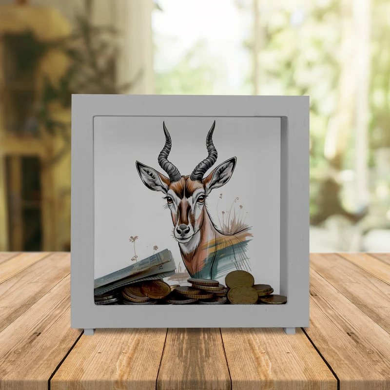 Anmutige Antilope Spardose für Wildnis-Fans