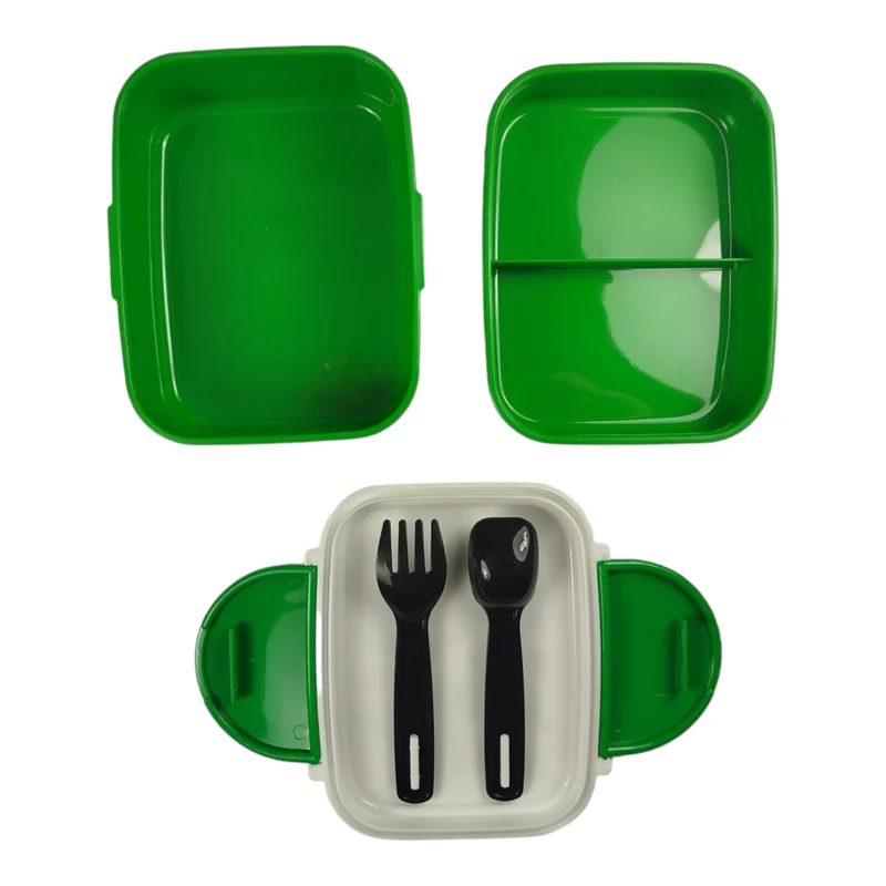 Minecraft Creeper & TNT Bentobox mit Gabel und Löffel