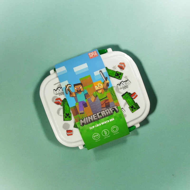 Minecraft Creeper & TNT Bentobox mit Gabel und Löffel