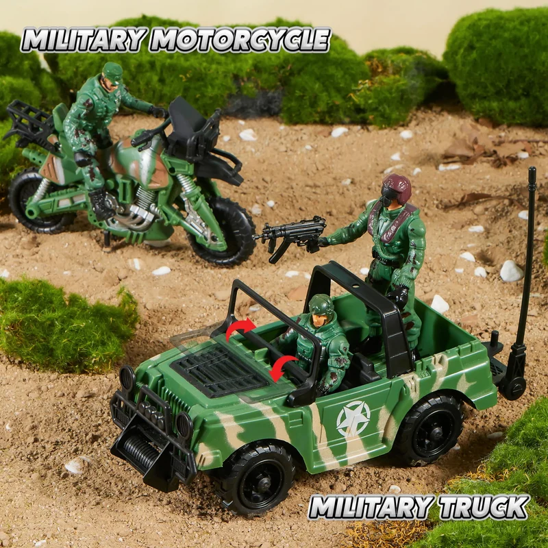 10-in-1 Jumbo Military Transport Helicopter Toy Set