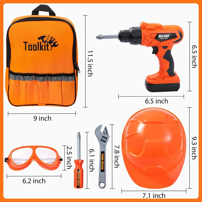 Kids Construction Tool Toy Set,32 Piece