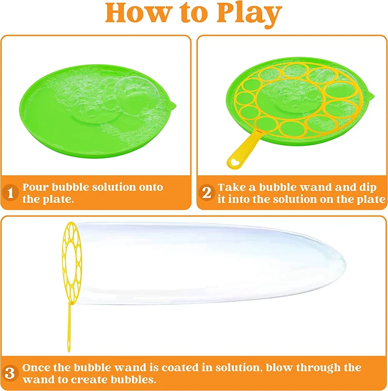 Bubble Maker Wands, 6 Pcs