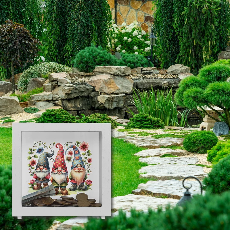 Lustige Gartenzwerge Spardose