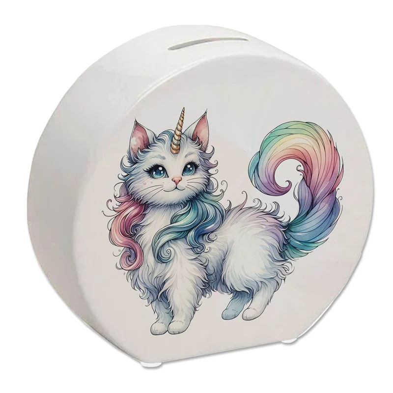 Einhorn-Katze Spardose