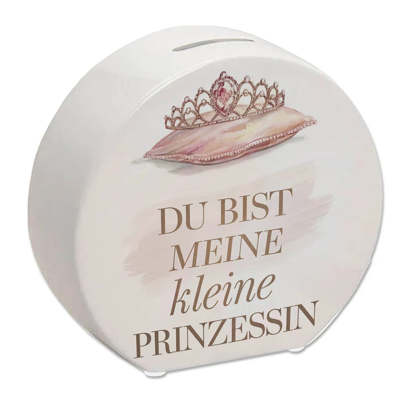 Meine kleine Prinzessin Spardose Tiara auf Kissen