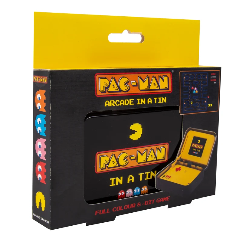 Pac-Man Arcade Spielekonsole in der Metalldose mit Sound