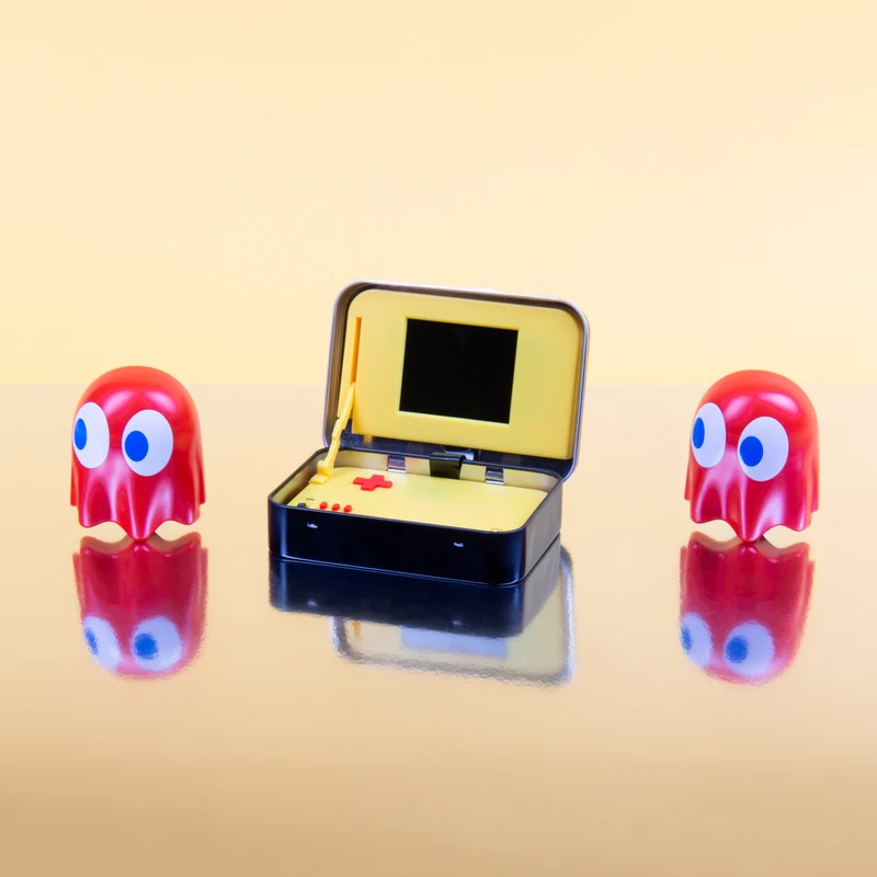 Pac-Man Arcade Spielekonsole in der Metalldose mit Sound