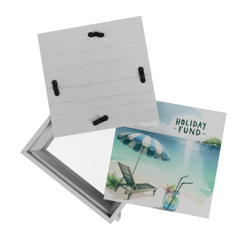 Strandurlaub Urlaubskasse Spardose mit Spruch Holiday Fund