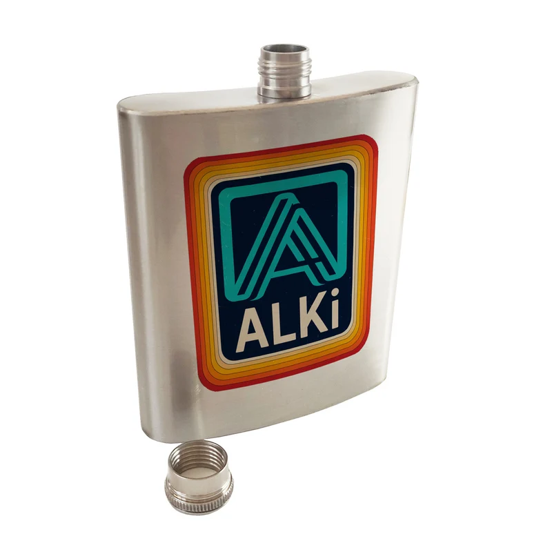 Retro Discounter ALKI Flachmann für Designliebhaber