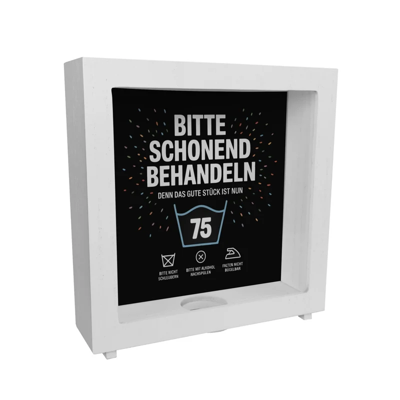 Wäschepflegeetikett Magnet bitte schonend behandeln wird 75 Spardose