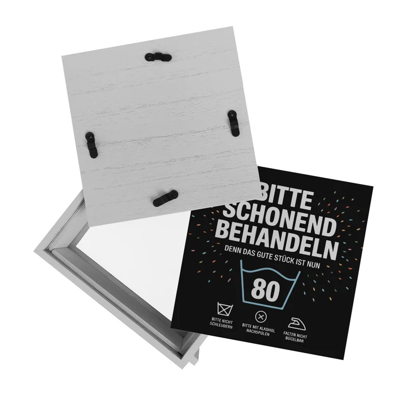 Wäschepflegeetikett Spardose bitte schonend behandeln wird 80