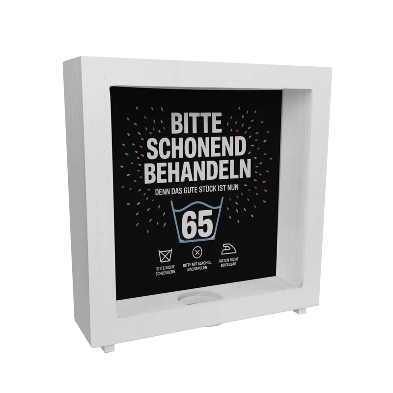 Wäschepflegeetikett Spardose bitte schonend behandeln wird 65