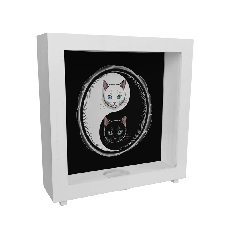 Katzen Yin und Yang Spardose für Katzenliebhaber