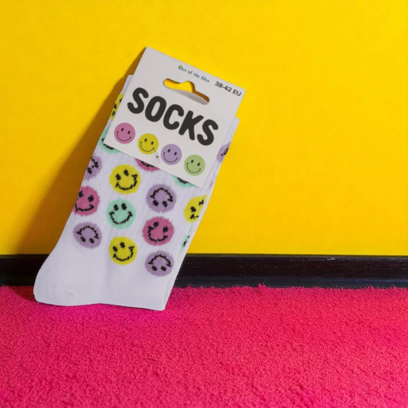 Be Happy Smile Tennis Socken in 38-42