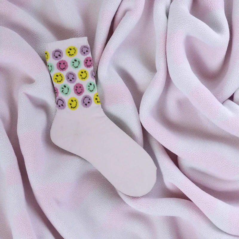 Be Happy Smile Tennis Socken in 38-42