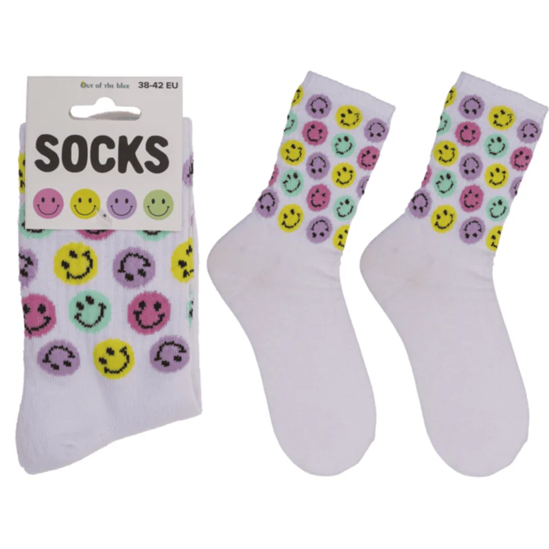 Be Happy Smile Tennis Socken in 38-42