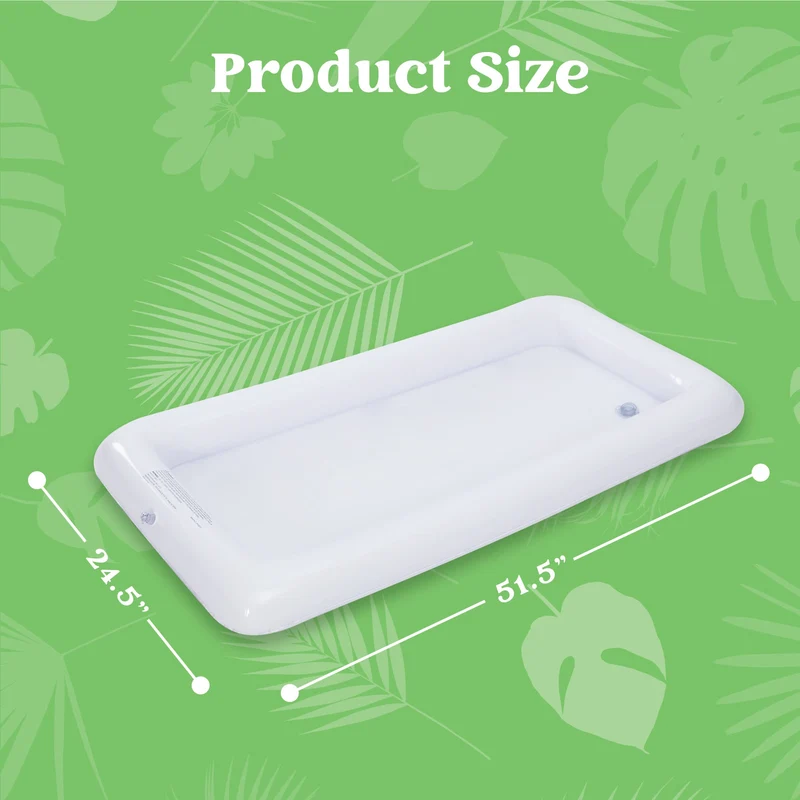 Sloosh - Inflatable Serving Bars With Drain Plug, 3 Sets