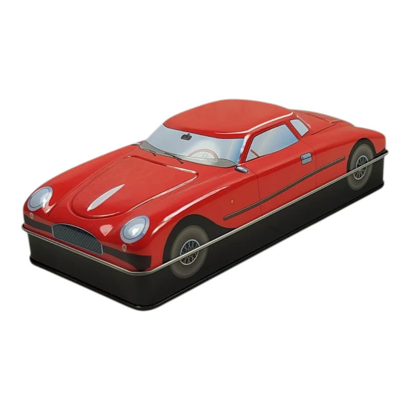 Retro Oldtimer Auto Metalldose in rot