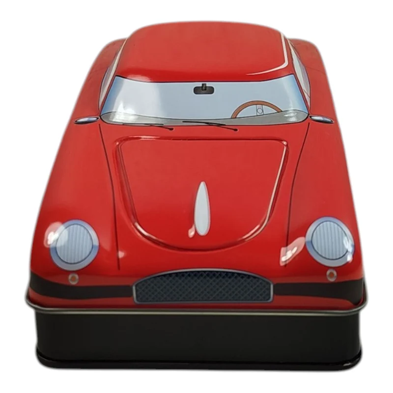 Retro Oldtimer Auto Metalldose in rot