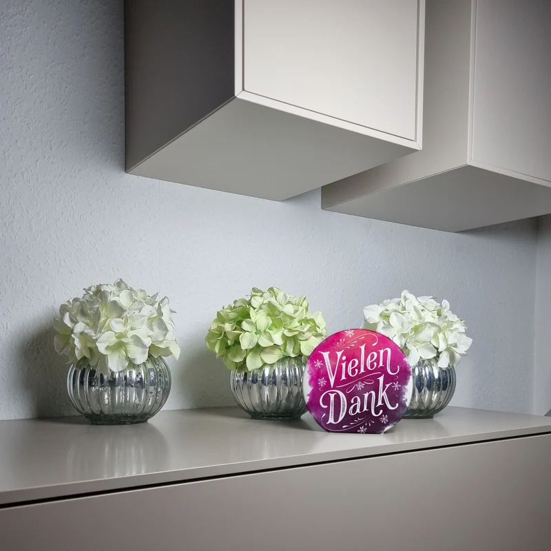 Vielen Dank Aquarelles Blumen Design Spardose