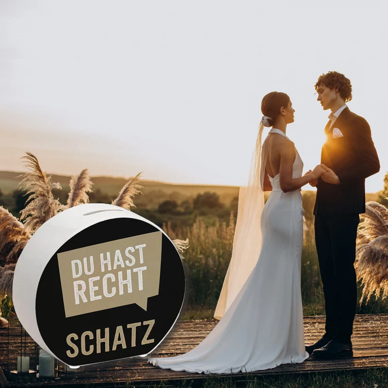 Du hast Recht Schatz Sprechblase Spardose