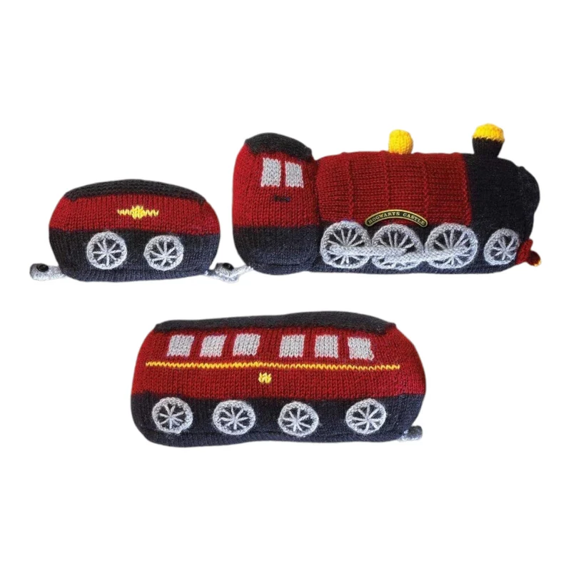 Harry Potter Zugluftstopper Strickset im Hogwarts Express Design