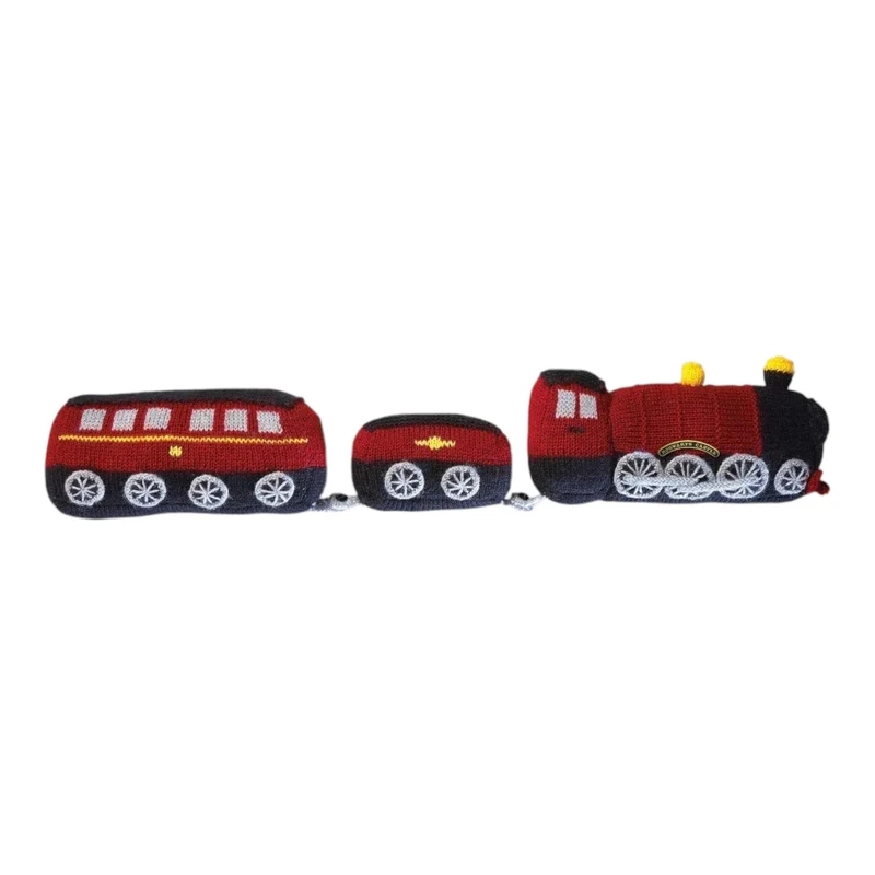 Harry Potter Zugluftstopper Strickset im Hogwarts Express Design