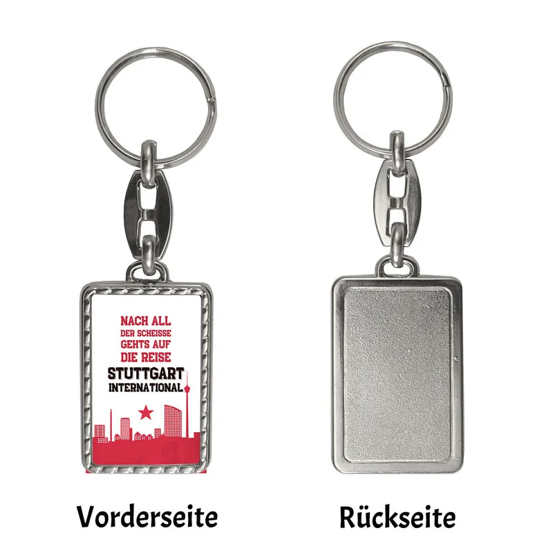 Stuttgart Europapokal Schlüsselanhänger mit Spruch Stuttgart International