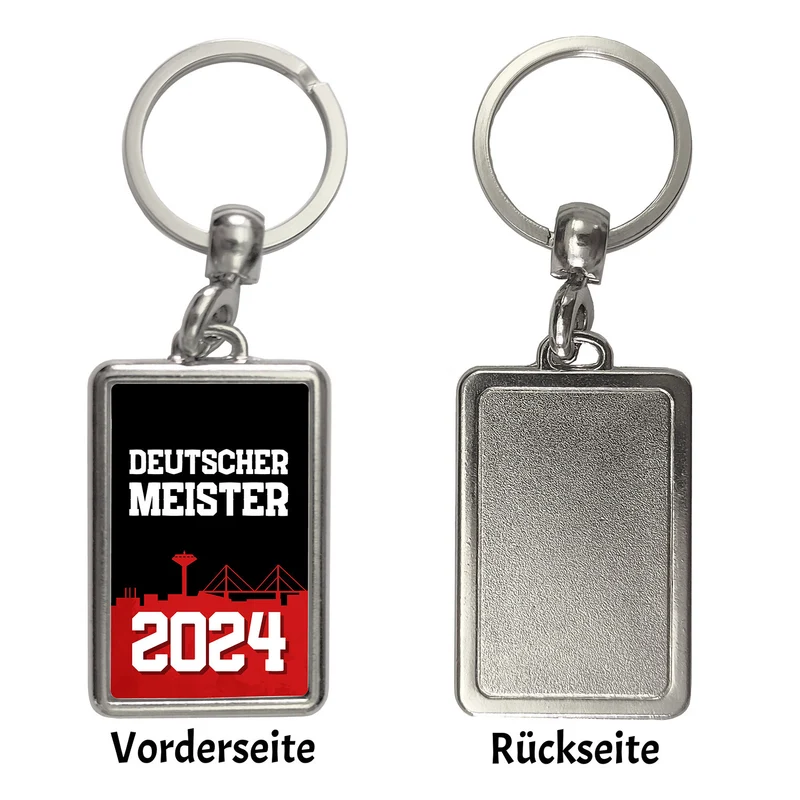 Leverkusen Schlüsselanhänger mit Spruch Deutscher Meister 2024