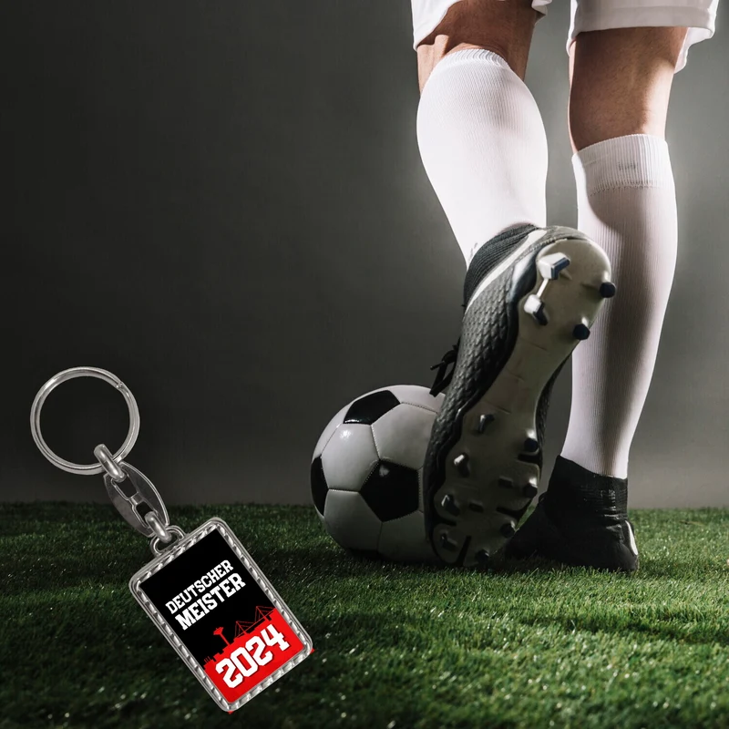 Leverkusen Schlüsselanhänger mit Spruch Deutscher Meister 2024