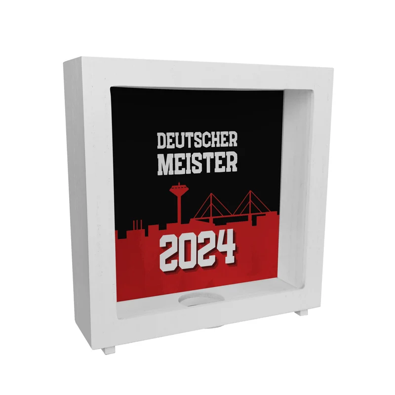 Leverkusen Spardose mit Spruch Deutscher Meister 2024