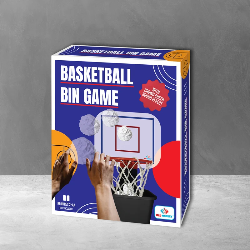Basketball-Bürospiel für den Mülleimer