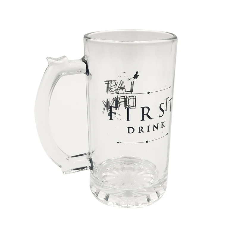 First Drink & Last Drink Bierkrug Internet-Hype Bierglas