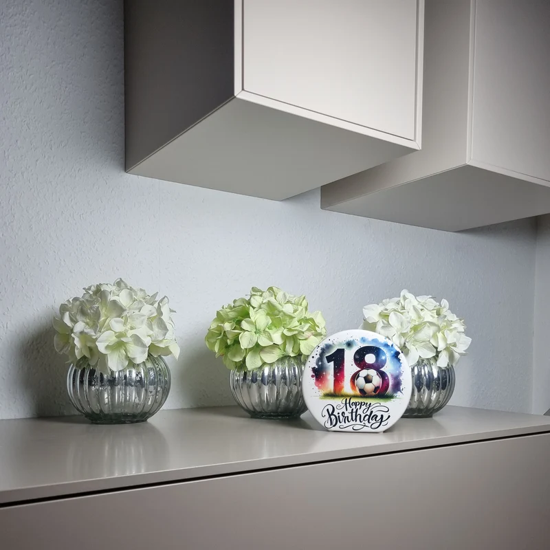 18. Geburtstag Fußball Spardose mit Spruch Happy Birthday 18