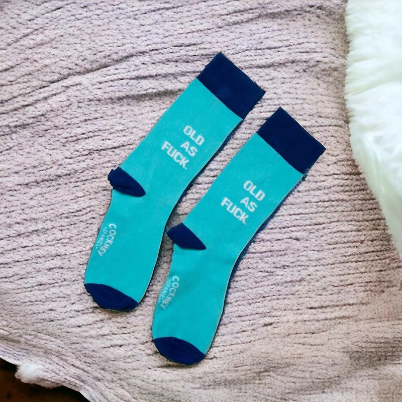Old as fuck Socken Geschenkidee zum Geburtstag Geburtstagsstrümpfe in 39-46 im Paar