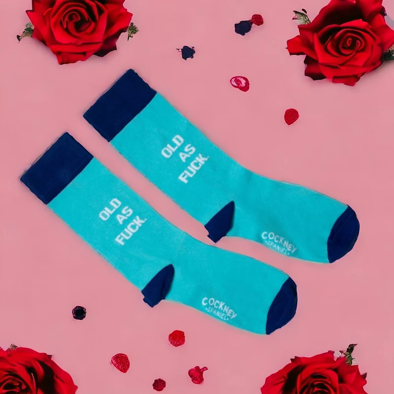 Old as fuck Socken Geschenkidee zum Geburtstag Geburtstagsstrümpfe in 39-46 im Paar
