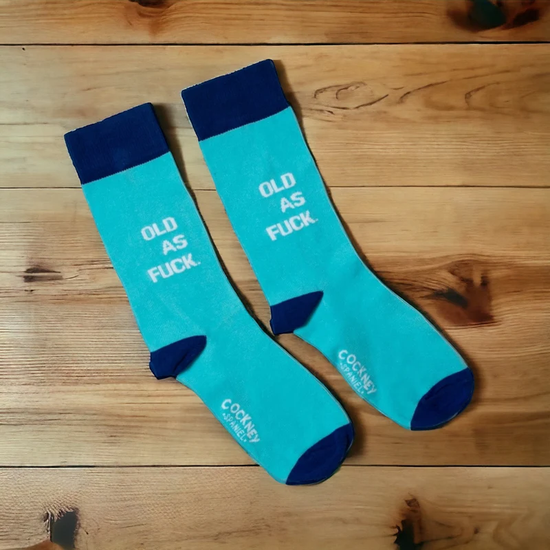 Old as fuck Socken Geschenkidee zum Geburtstag Geburtstagsstrümpfe in 39-46 im Paar