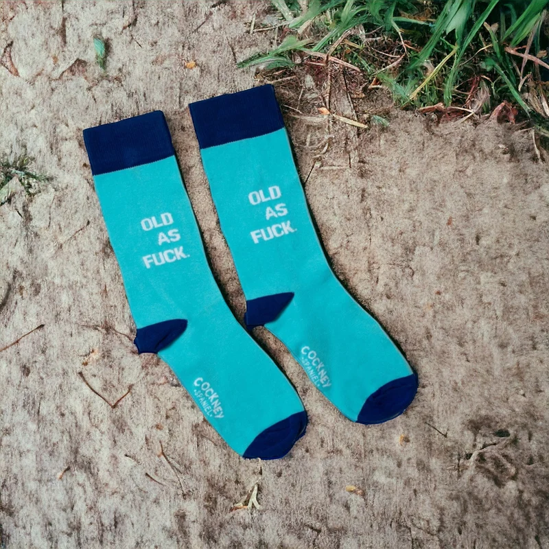Old as fuck Socken Geschenkidee zum Geburtstag Geburtstagsstrümpfe in 39-46 im Paar