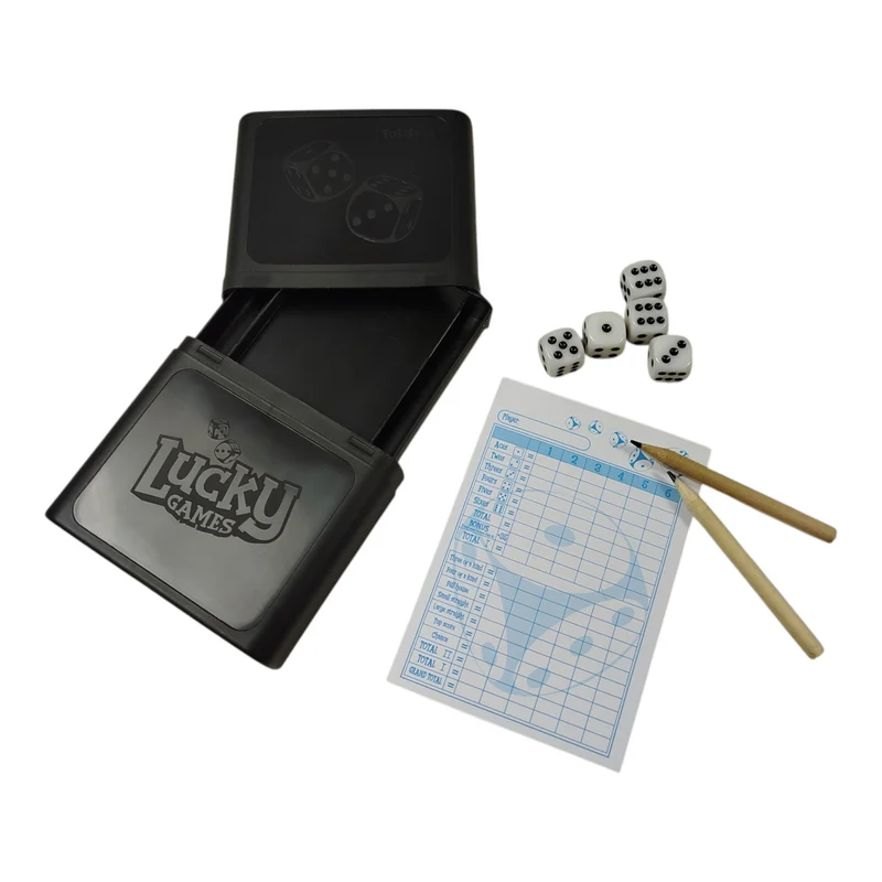 All-in-one Würfelspiel - Reise Spiel mit Transportbox