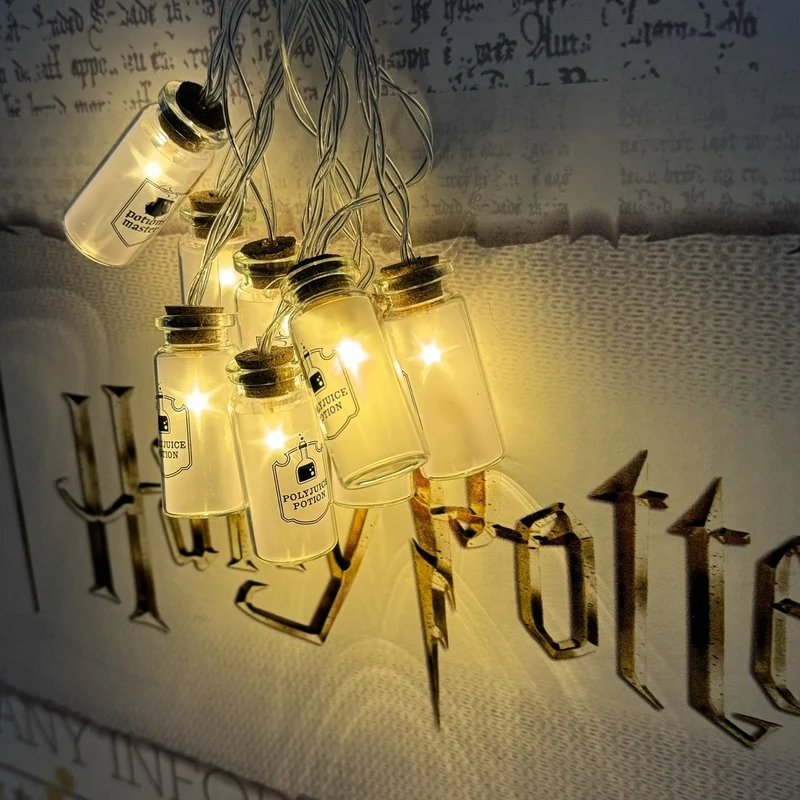 Harry Potter Zaubertränke LED Lichterkette mit 10 Glas-Elementen