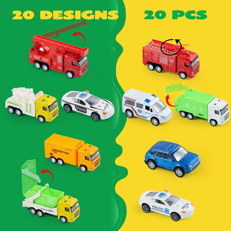 Die Cast Metal Toy Car Model Vehicle Set